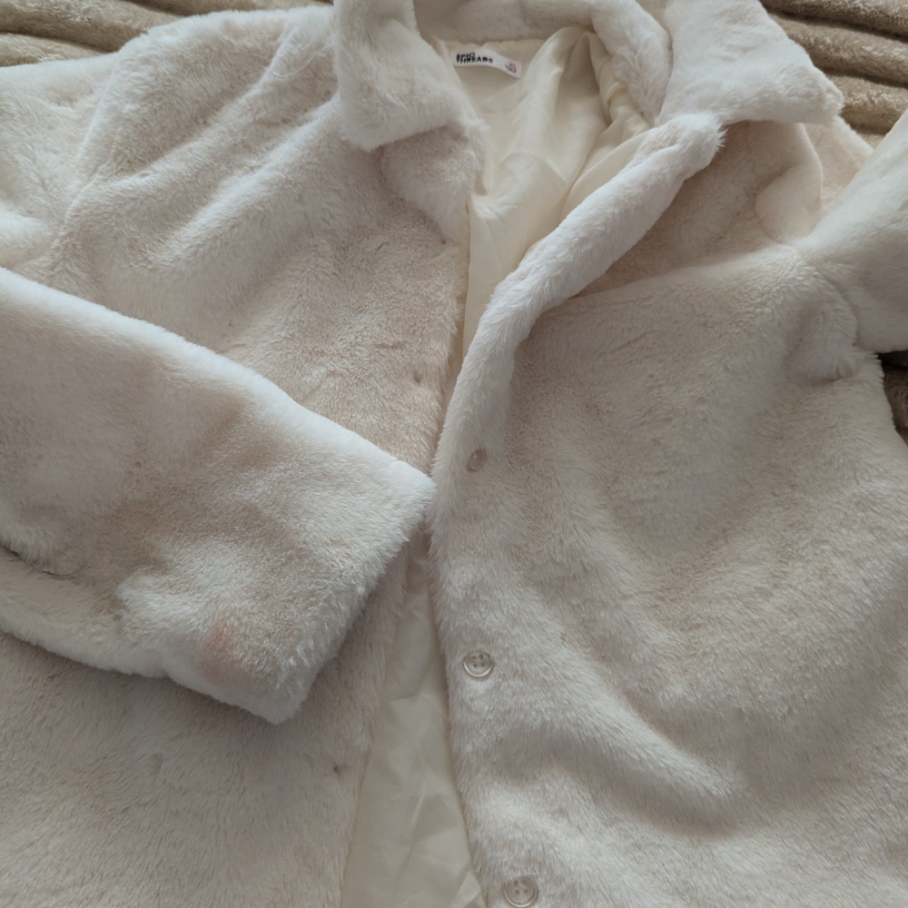Epic Threads Cream Faux Fur Jacket